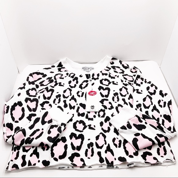 🆕{Wildfox} Leopard Print Crewneck Sweater - Picture 7 of 15